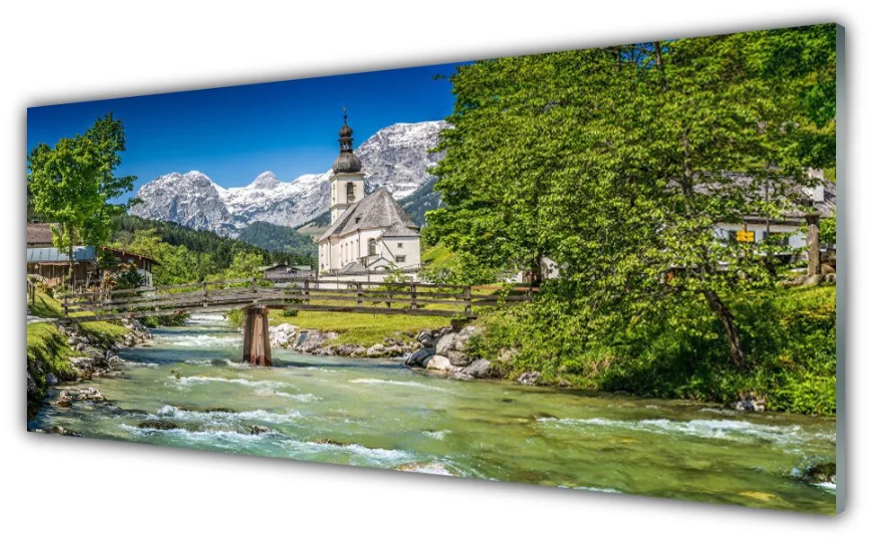 Panel Kuchenny Kościół Most Jezioro Natura