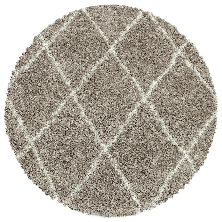 Jasnobrązowy okrągły dywan ø 120 cm Alvor – Ayyildiz Carpets