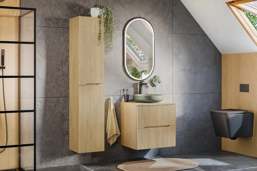 Szafka łazienkowa NORDIC CREMONA 2D 35 cm dąb cremona COMAD
