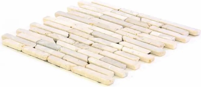 Mozaika marmurowa Garth na siatce kremowa 1 m2