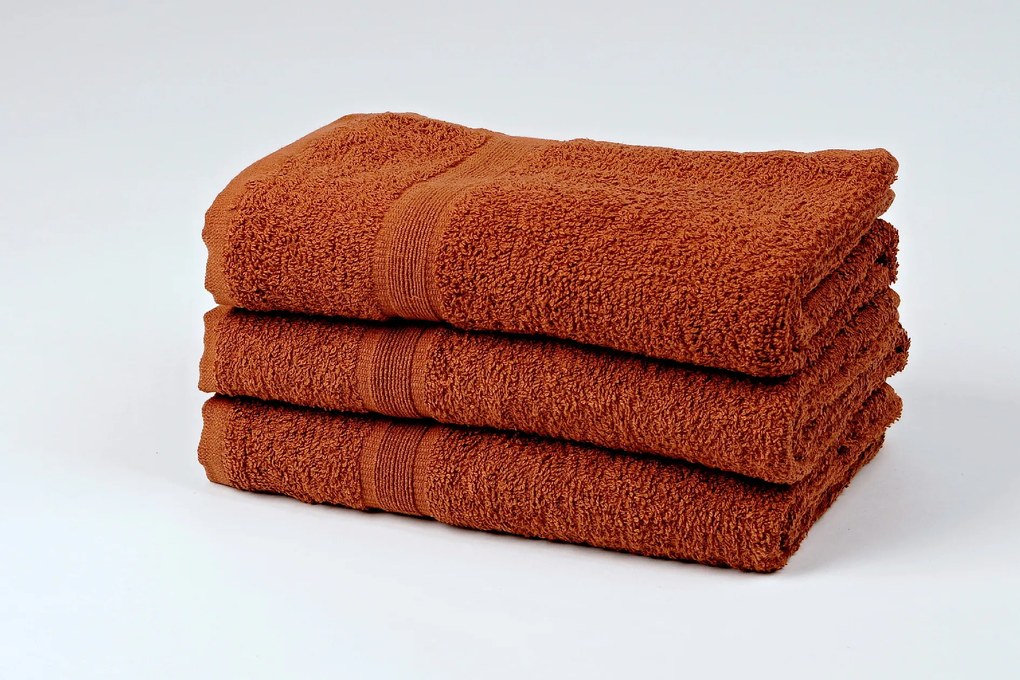 Ręcznik kąpielowy SOFT 70x125 cm brązowy, 100% bawełna