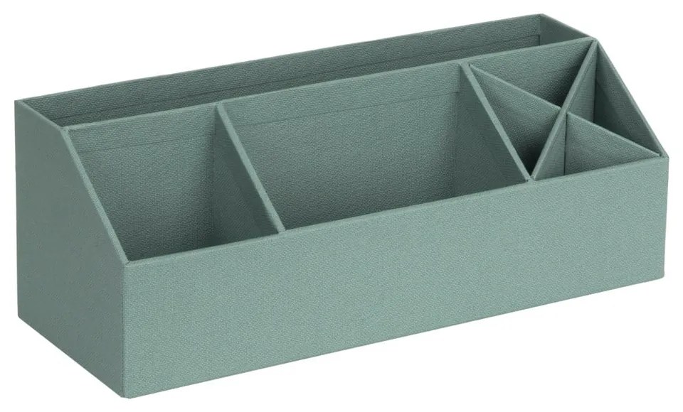 Zielony kartonowy organizer na artykuły papiernicze Elisa Canvas Paper Laminate – Bigso