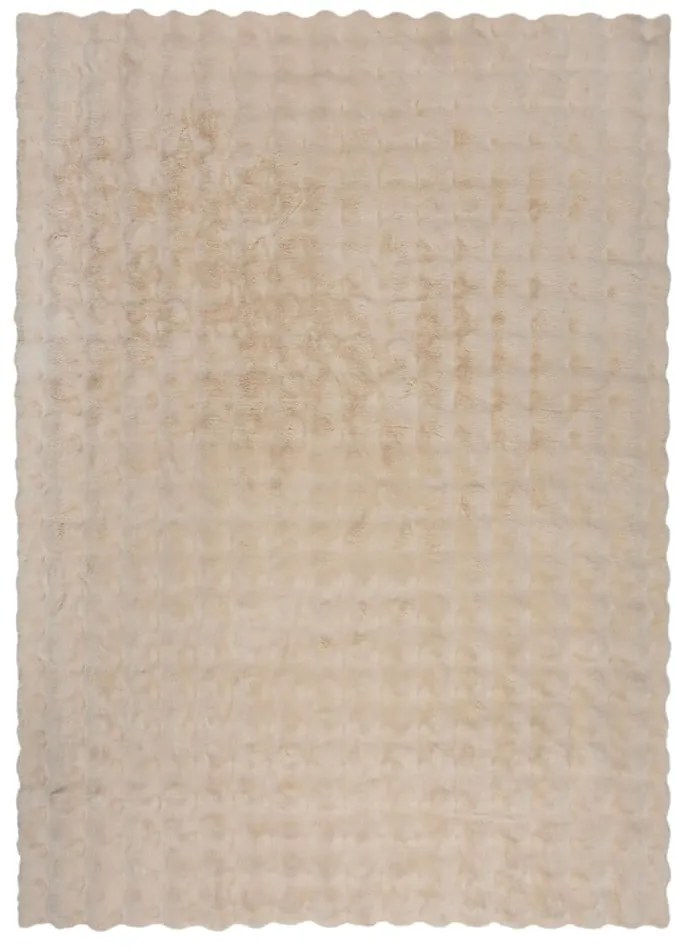 Kremowa syntetyczna skóra 120x170 cm Waffle Faux Fur – Flair Rugs
