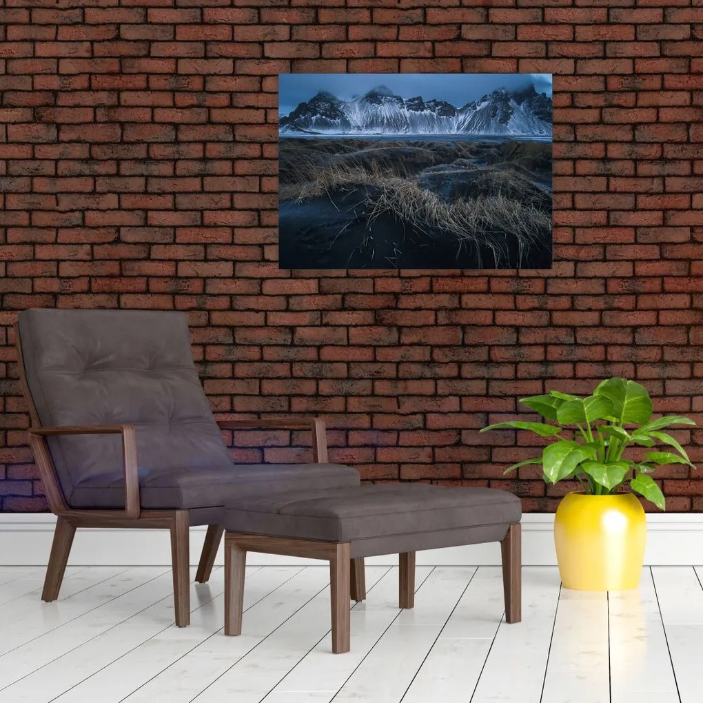 Obraz z widokiem na islandzkie szczyty (70x50 cm)
