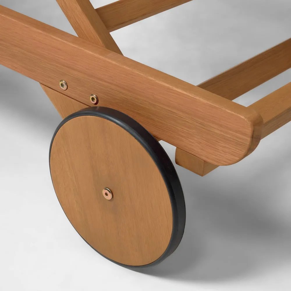 Leżak ogrodowy z drewna eukaliptusa Kave Home Beila