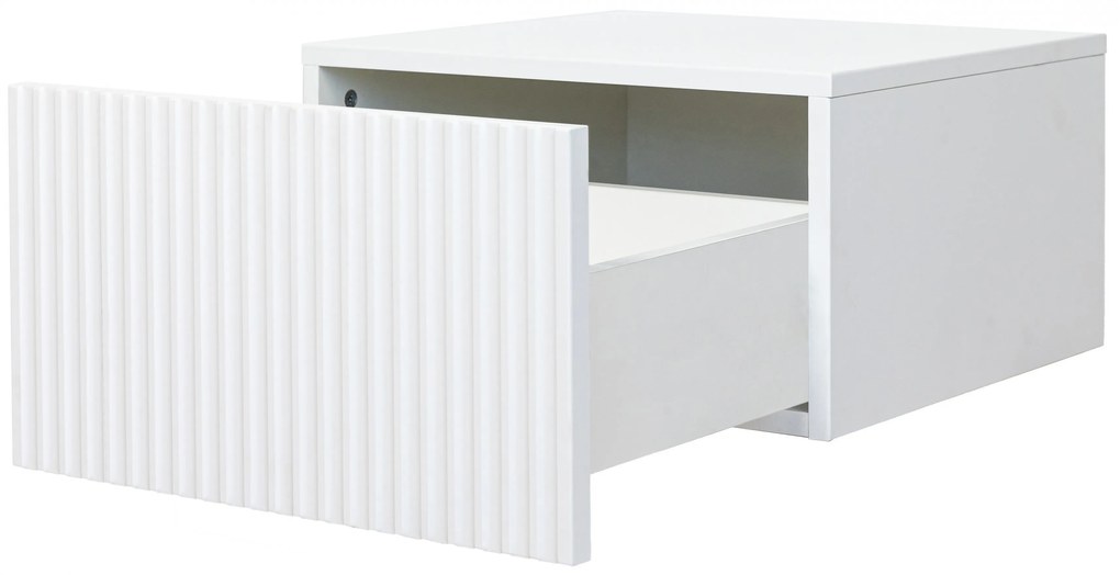 Zestaw szafek nocnych Nicole 46 cm wiszących - biały