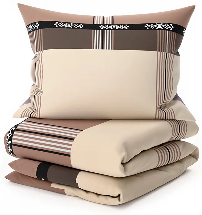 PrzytulneMieszkanie.pl PrzytulneMieszkanie.pl Bawełniana pościel DANIELA beżowa Rozmiar pościeli: 2 szt 70 x 90 cm | 200 x 220 cm