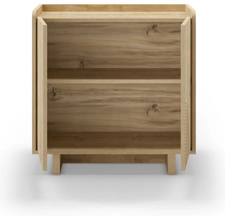 Szafka w dekorze dębu w naturalnym kolorze 80x80x40 cm Daira – Marckeric