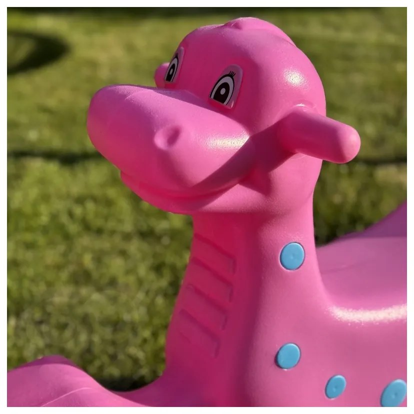 Woopie bujak wieloosobowy dino huśtawka równoważna różowa