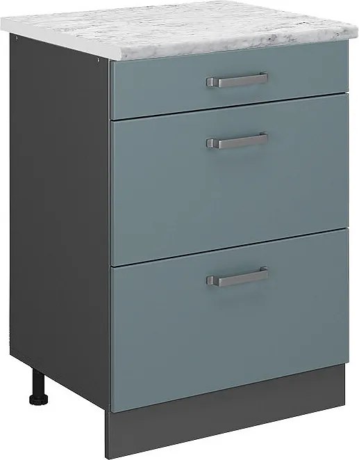 Szafka dolna do kuchni niebiesko-szary 60x60x81.6 r-line