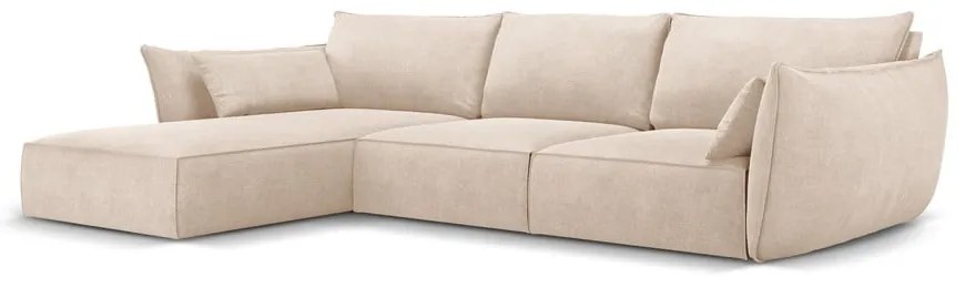 Beżowy narożnik (lewostronny) Vanda – Mazzini Sofas