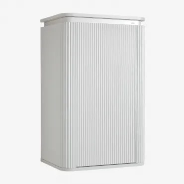 Szafka Wisząca Do Łazienki Z Drewna Carsone Biała - Sklum