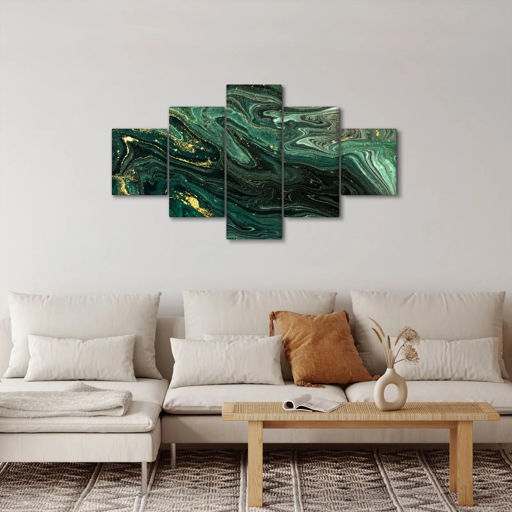 Obraz - Zielony marmur (125x70 cm)