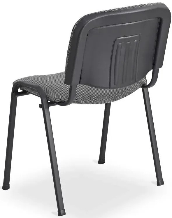 Szare Metalowe Sztaplowane Krzesło Konferencyjne Iso B7-T98