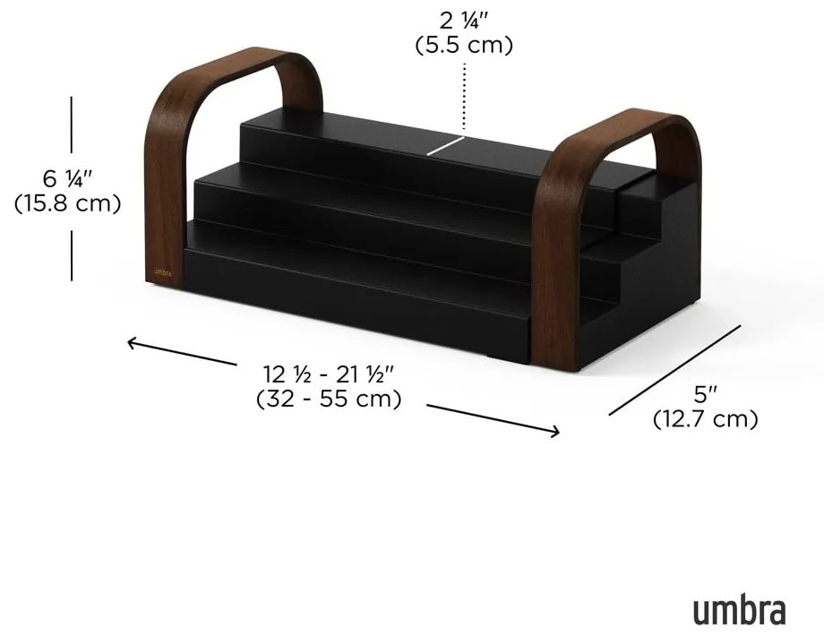 Organizer na przyprawy z plastiku z recyklingu Bellwood – Umbra