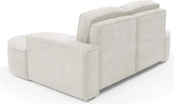 Narożnik MOLLY Lewostronny bez funkcji spania, wolnostojący tkanina ABRIAMO 04 Biały