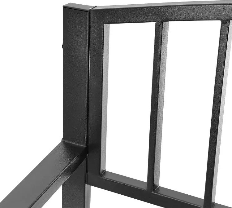 Ławka ogrodowa parkowa G-414 - metalowa, czarna