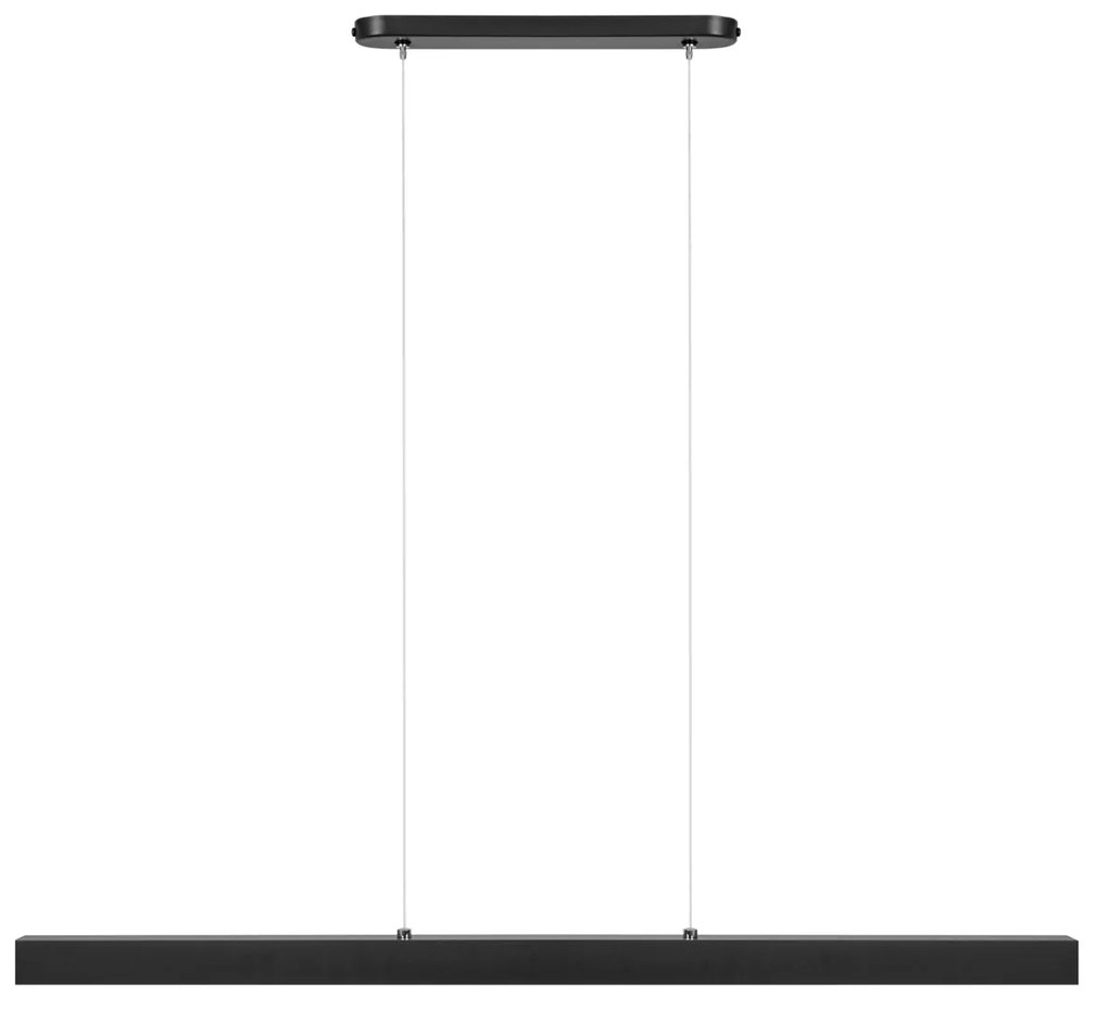 Czarna lampa wisząca LED 96cm z metalu W96LED-4K-SCHWARZ wymienny LED