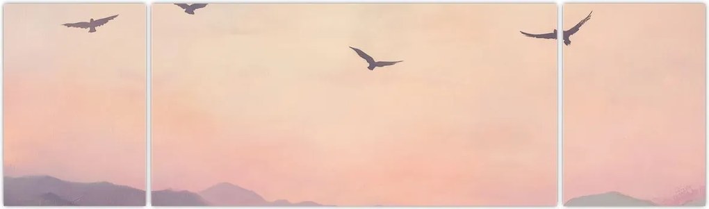 Obraz - Stado ptaków II. (170x50 cm)