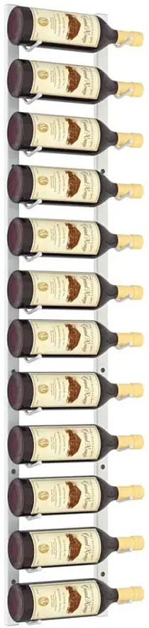 Biały uchwyt ścienny na butelki - Gizga