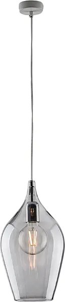 Lampa wisząca Ares Iron z szarym szkłem pyreksowym 1 światło 142 Ø20 BL273-S1-GR