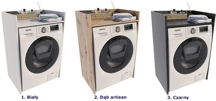 Szafka Łazienkowa Nad Pralkę Dąb Artisan H4-T22