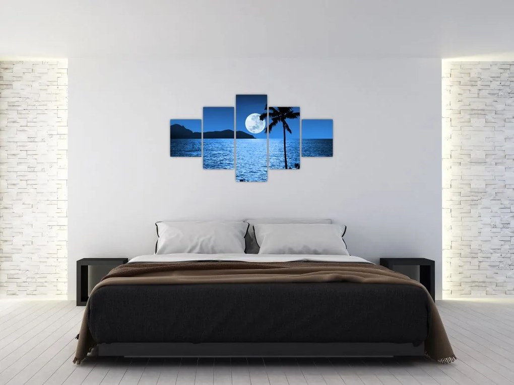 Obraz - Księżyc nad poziomem morza (125x70 cm)