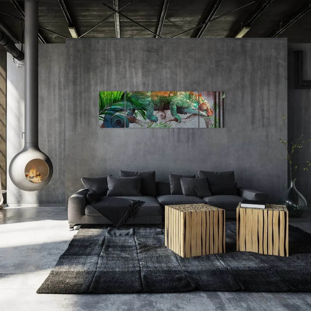 Obraz - Kameleon (170x50 cm)