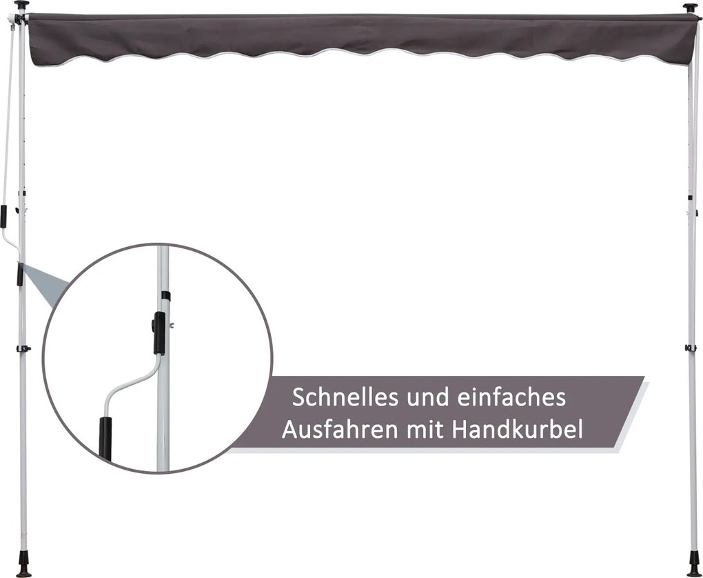 Outsunny Markiza Markiza przegubowa