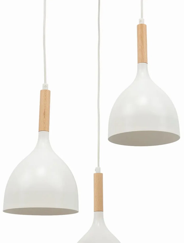 Lampa wisząca WOLDES II biała ELTAP