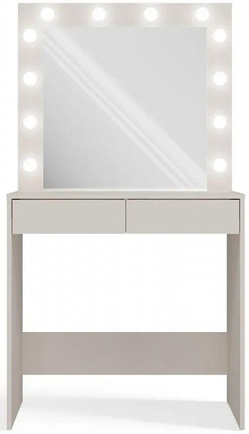 Z lustrem toaletka z żarówkami led kaszmir R2-Z49