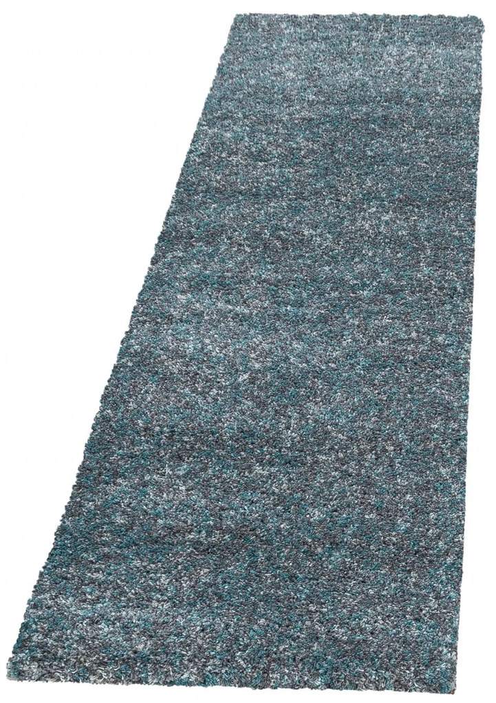 Dywan shaggy Enjoy niebieski wielokolorowy 80 cm x 250 cm