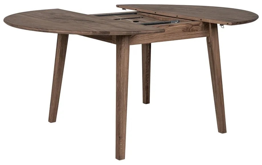 Okrągły rozkładany stół z litego drewna dębowego ø 118 cm Metz – House Nordic