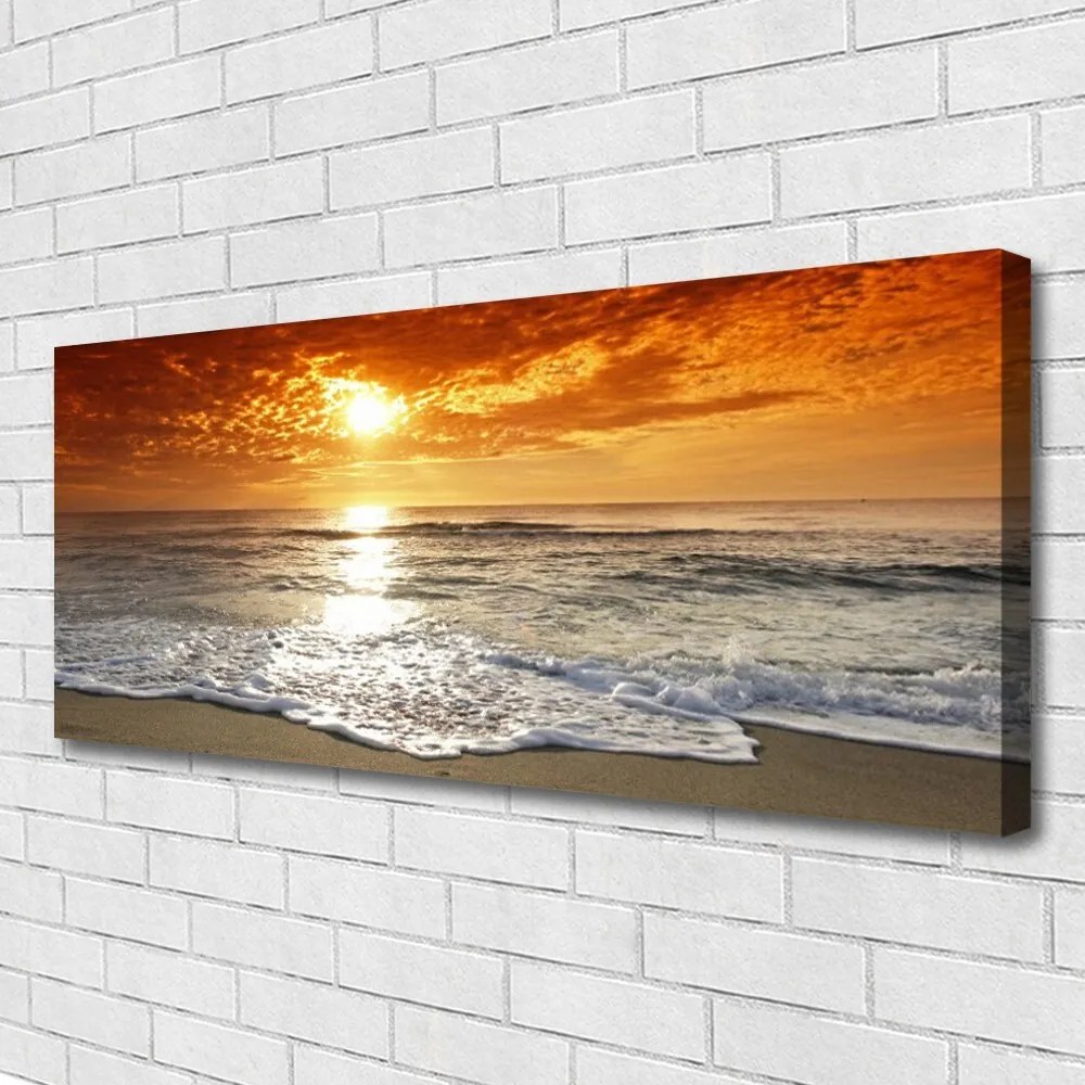 Obraz canvas Zachód Słońca nad Horyzontem