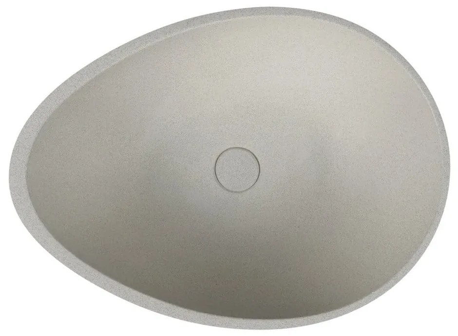 Jasnoszara betonowa umywalka 53x39 cm Punc – Sapho