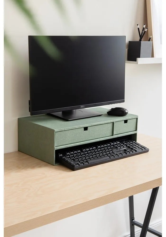 Kartonowy organizer na dokumenty z szufladką Ted Canvas Paper Laminate – Bigso