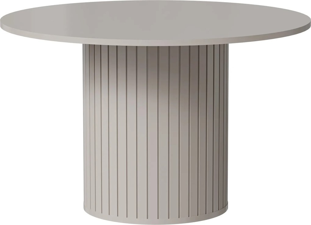 Stół THIRA 120 cm do Salonu Jadalni, Okrągły, Kaszmir
