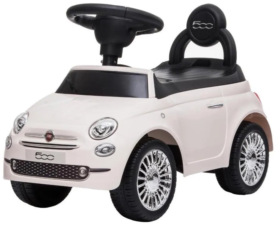 Rowerek do pchania Fiat 500 2xAA kremowy