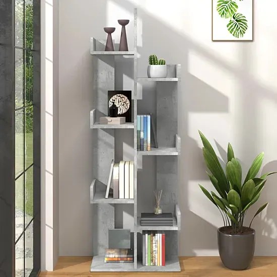 Nowoczesny regał z półkami beton - Forner 3X