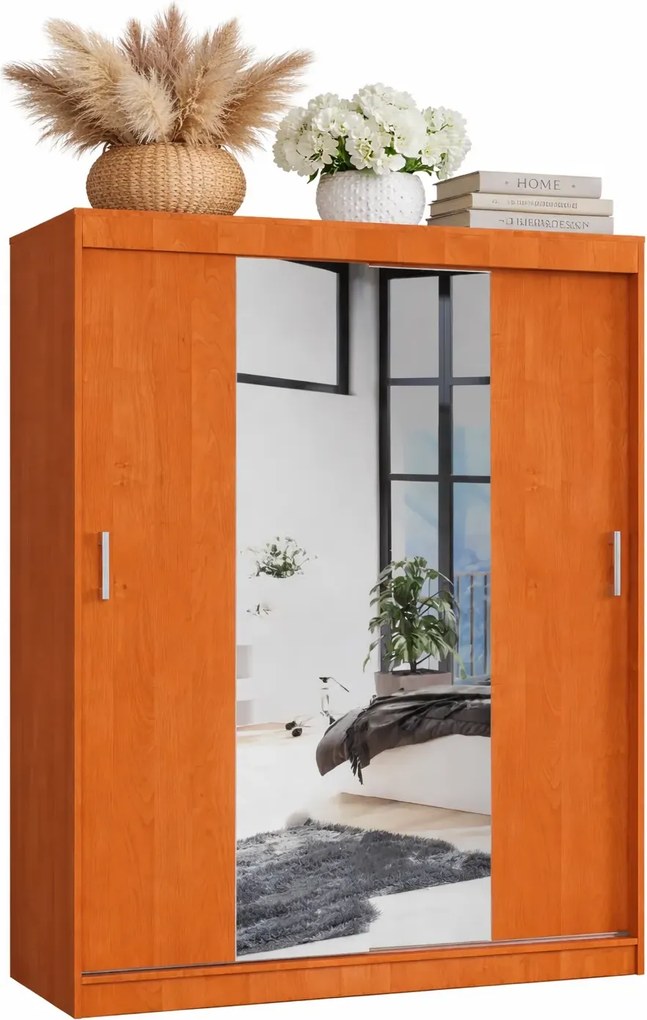 Klasyczna szafa przesuwna olcha K6-N66