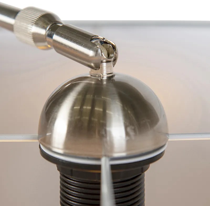 Lampa ścienna łukowa stalowa z kloszem niebieskim 50/50/25 regulowana Nowoczesny Oswietlenie wewnetrzne