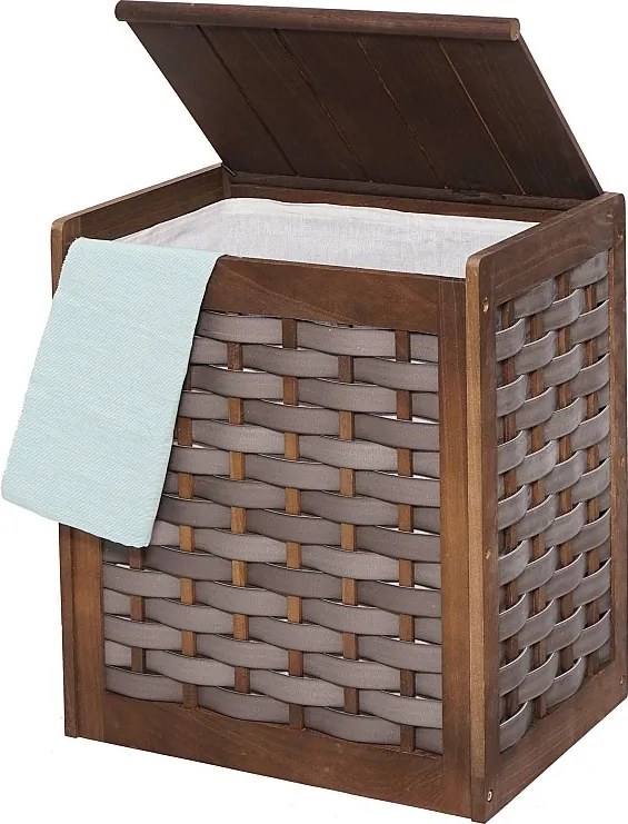 Kosz na pranie MCW-G37,  brązowy