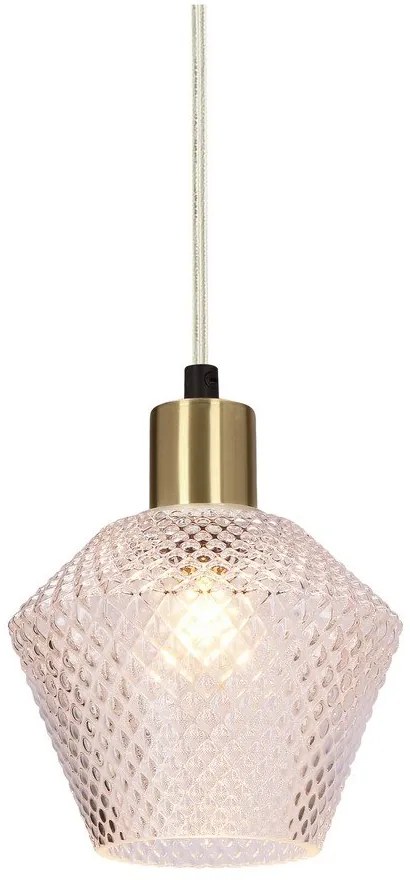 Lampa wisząca w kolorze złota ze szklanym kloszem ø 14 cm Greniko – Candellux Lighting