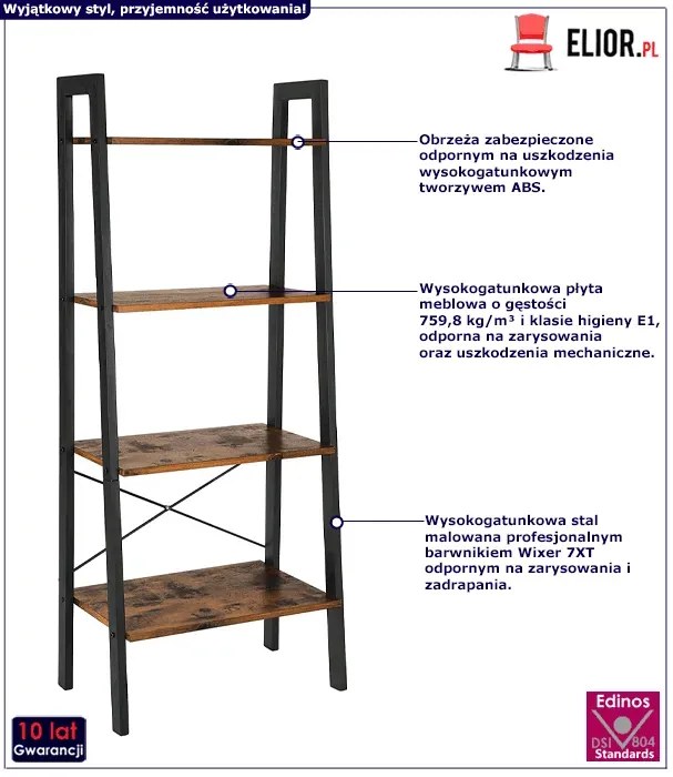 Loftowy dziecięcy regał stojący na zabawki N0-B41