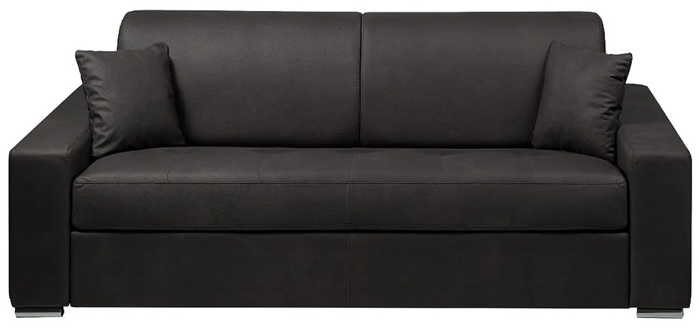 Kanapa 4-osobowa z ekspresowym mechanizmem rozkładania z tkaniny EMIR - Kolor: antracytowy - Miejsce do spania: 160 cm - Materac 18 cm