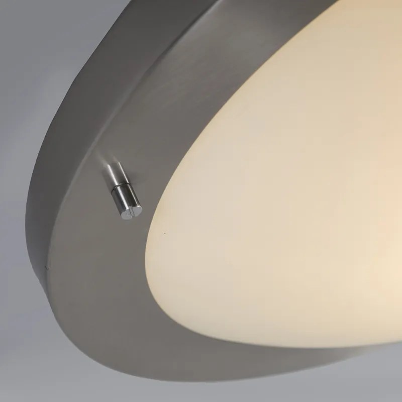 Zewnetrzna Nowoczesna lampa sufitowa stalowa 41 cm IP44 - YumaDesignerski Oswietlenie zewnetrzne
