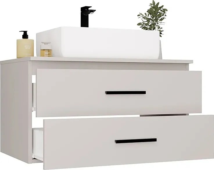 Podwieszana szafka pod umywalkę nablatową kaszmir 80 cm L7-P89