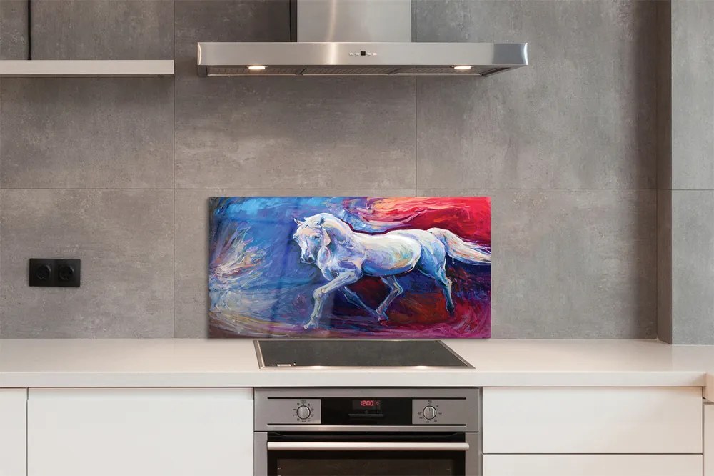 Szklany Panel Sylwetka Konia