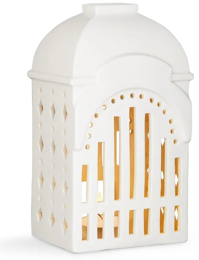 Biały ceramiczny świecznik Kähler Design Urbania Lighthouse Tivoli