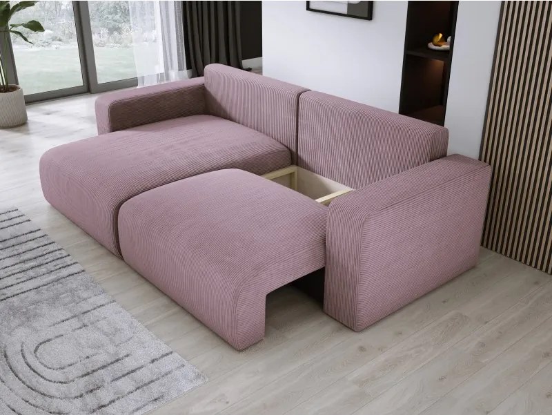 Narożnik wolnostojący CARL Lewy w tkaninie POSO 027